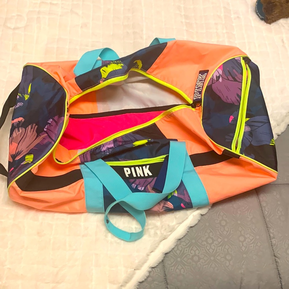 VS Pink Duffle weekender bag